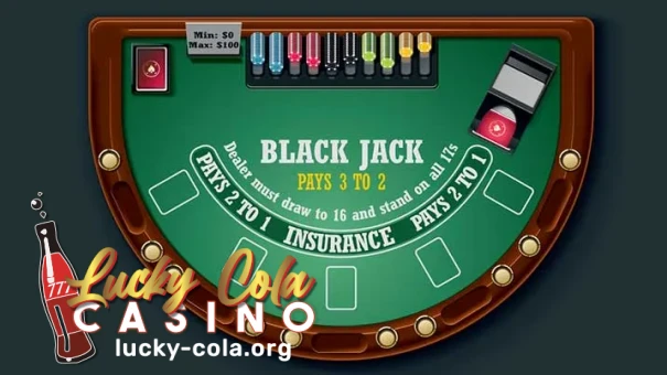 Try the online blackjack game at Lucky Cola​